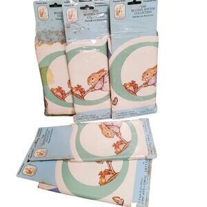 5 vintage Beatrix Potter Nursery prepasted wallpaper borders